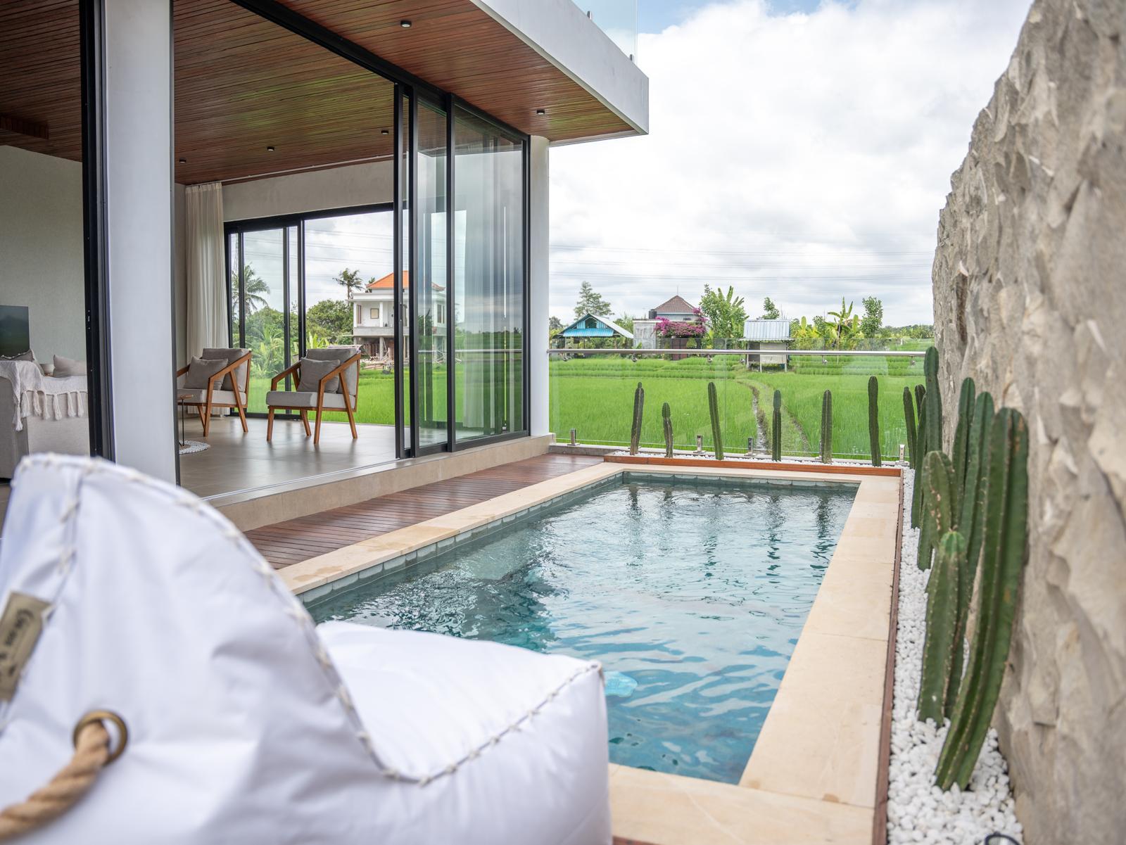 VILLA MODERN VIEW SAWAH DI CEPAKA - TABANAN